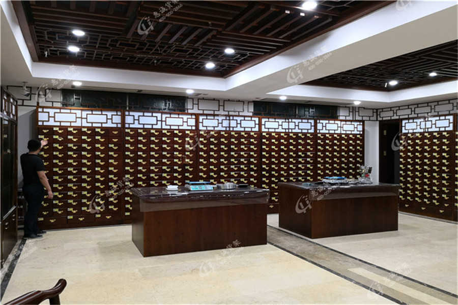 中藥柜，中藥店貨架，實(shí)木中藥柜